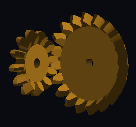 Preview of two bevel gears